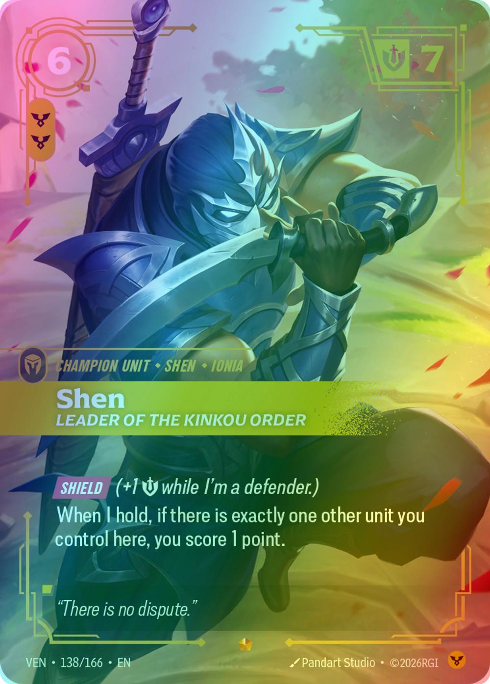 Shen, Leader of the Kinkou Order - 138/166 [Vendetta] [Foil]