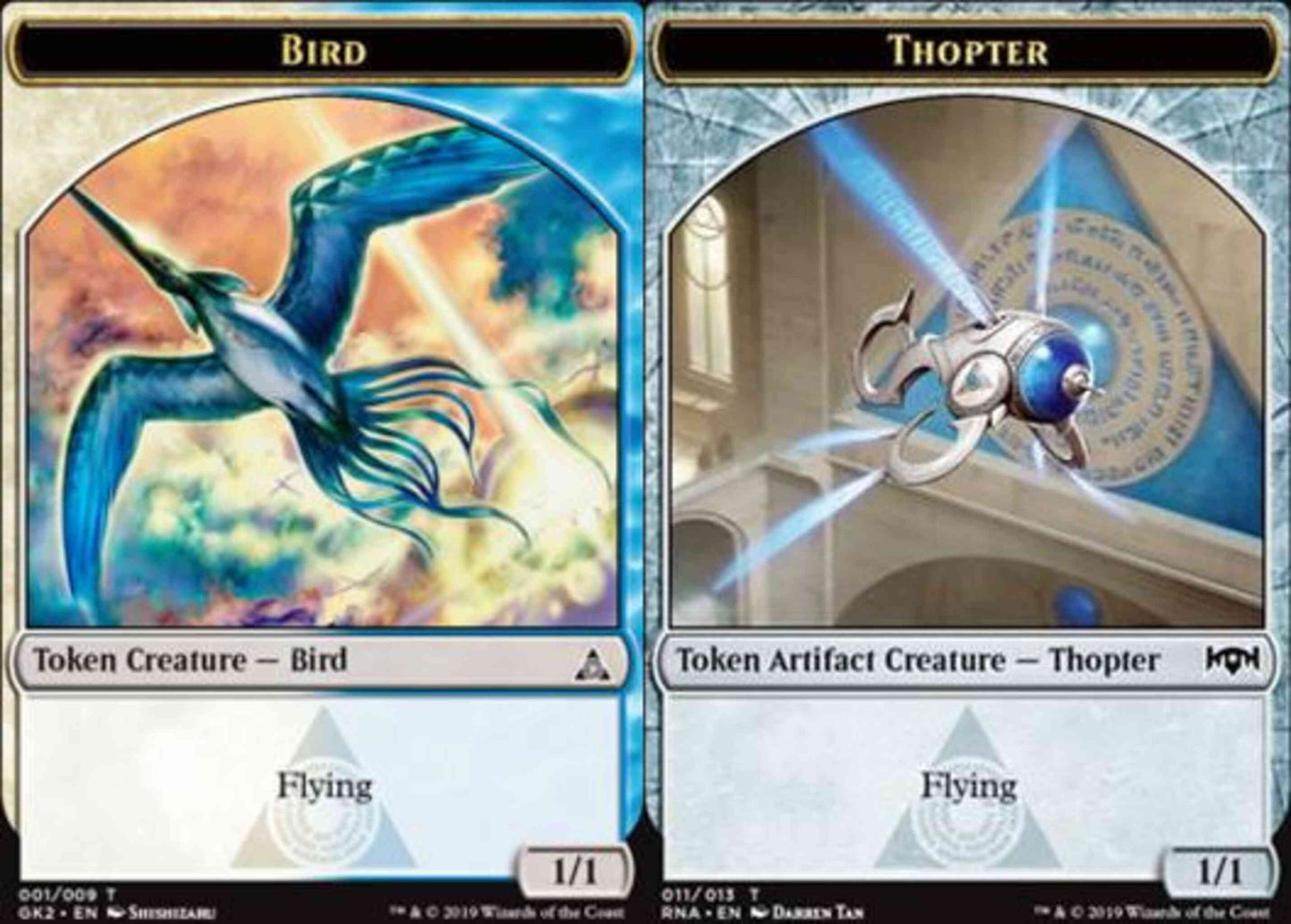 Bird Token (01) // Thopter Token (11) [RNA Guild Kit Tokens] [Non-Foil]
