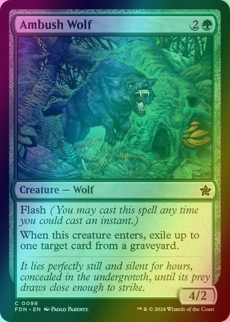 Ambush Wolf [98] [Foundations] [Foil]