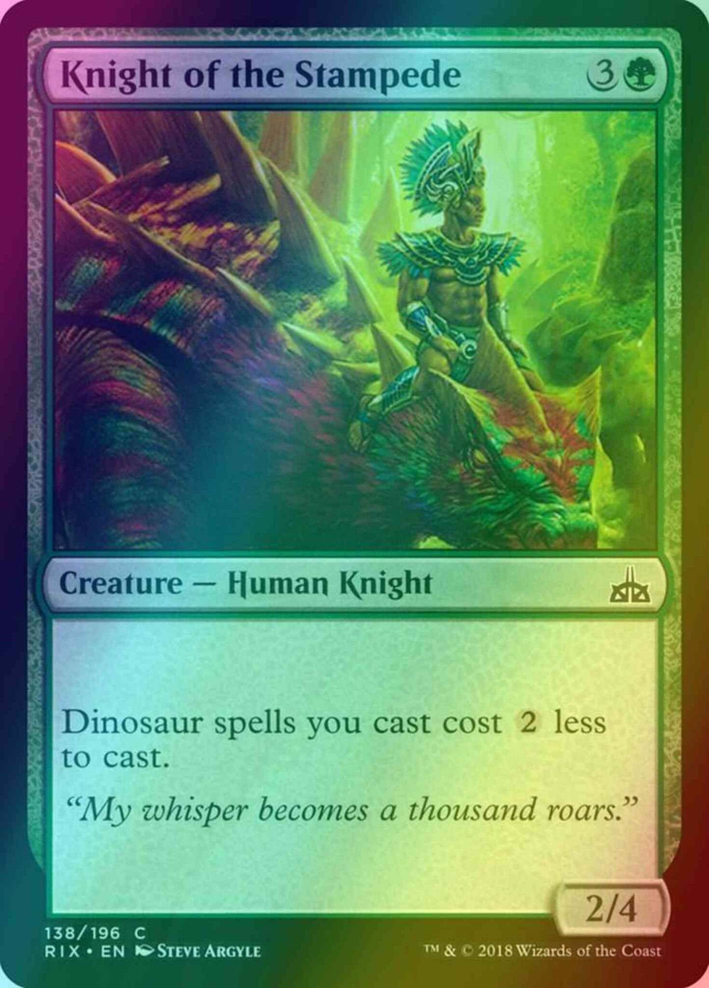 Knight of the Stampede [138] [Rivals of Ixalan] [Foil]