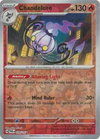 Chandelure - 038/167 - Rare [sv06-038] [Reverse Holo]