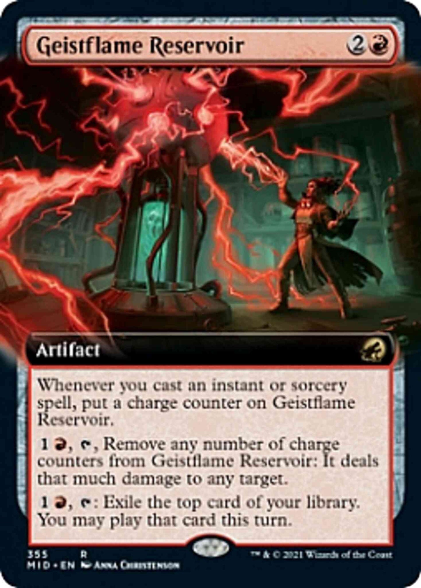 Geistflame Reservoir [355] [Extended Art] [Innistrad: Midnight Hunt] [Non-Foil]