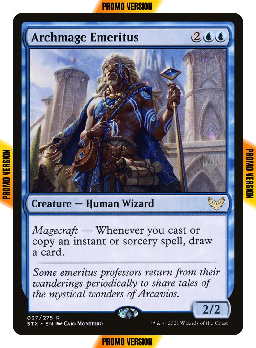 Archmage Emeritus [Promo Pack] [37p] [Strixhaven: School of Mages Promos] [Non-Foil]
