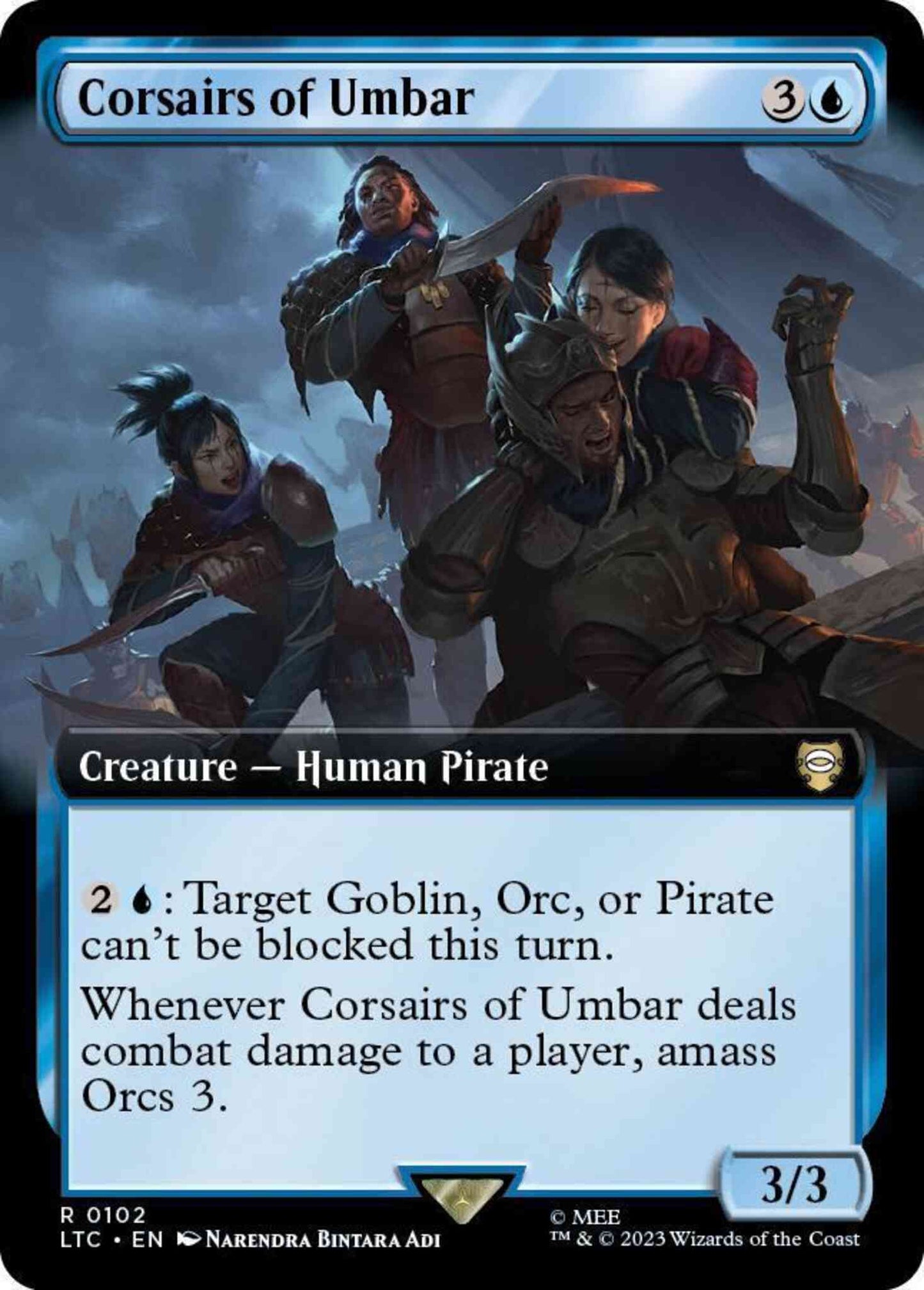 Corsairs of Umbar [102] [Extended Art] [The Lord of the Rings: Tales of Middle-earth: Commander] [Non-Foil]