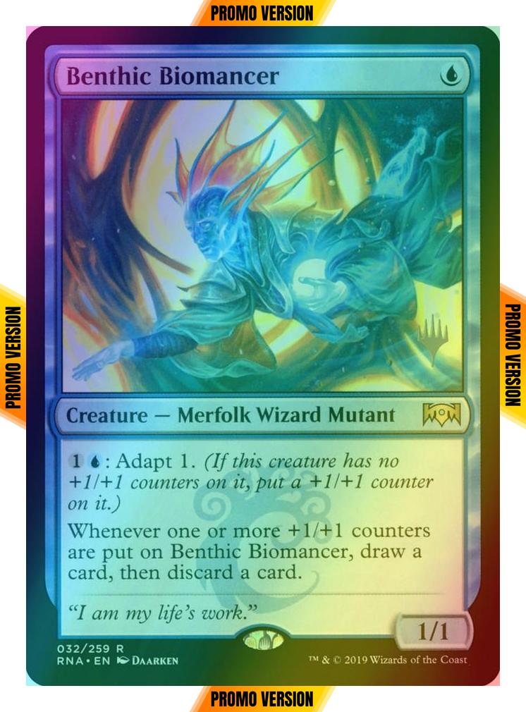Benthic Biomancer [32p] [Promo Pack] [Ravnica Allegiance Promos] [Foil]