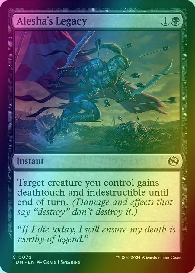 Alesha's Legacy [72] [Tarkir: Dragonstorm] [Foil]