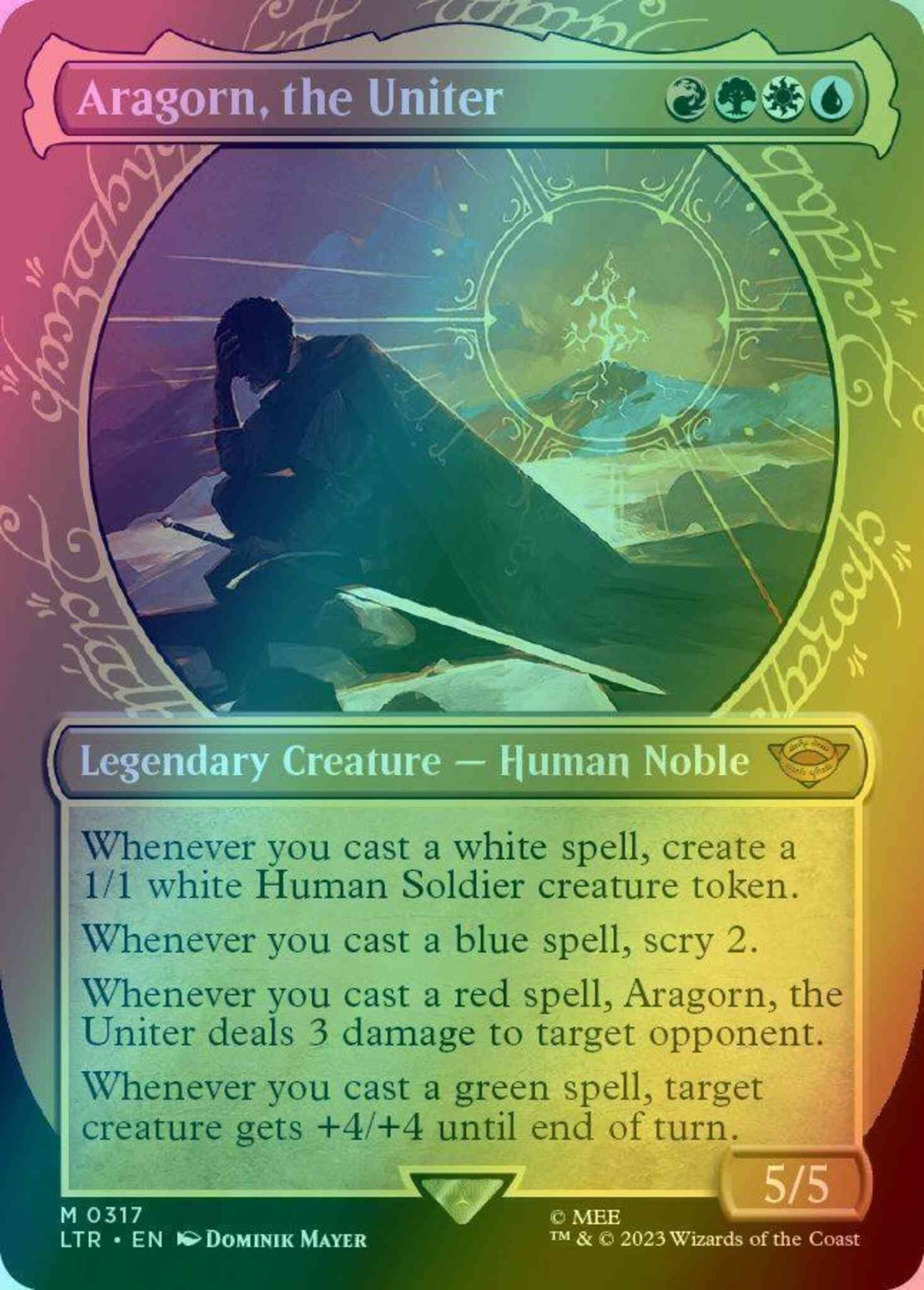 Aragorn, the Uniter [317] [Ring Showcase] [The Lord of the Rings: Tales of Middle-earth] [Foil]