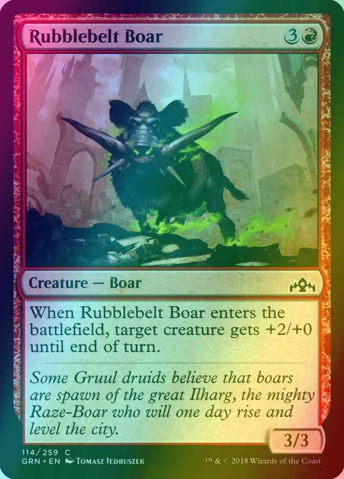 Rubblebelt Boar [114] [Guilds of Ravnica] [Foil]