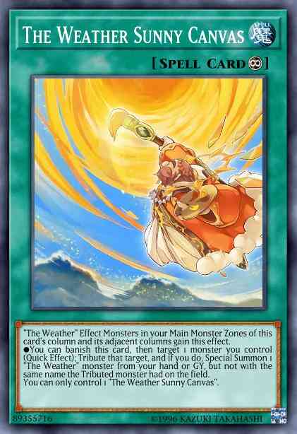 The Weather Sunny Canvas - SPWA-EN039 - Super Rare - 1st Edition