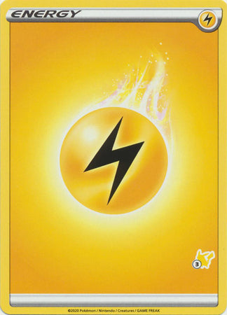 Lightning Energy - 2020 - Common - Pikachu Stamp [ba02-PIK3] [Non-Holo]