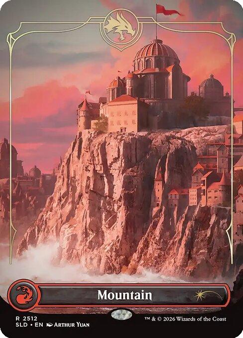 Mountain [2512] [Borderless] [D&D: Lands of the Forgotten Realms] [Secret Lair Drop] [Non-Foil]