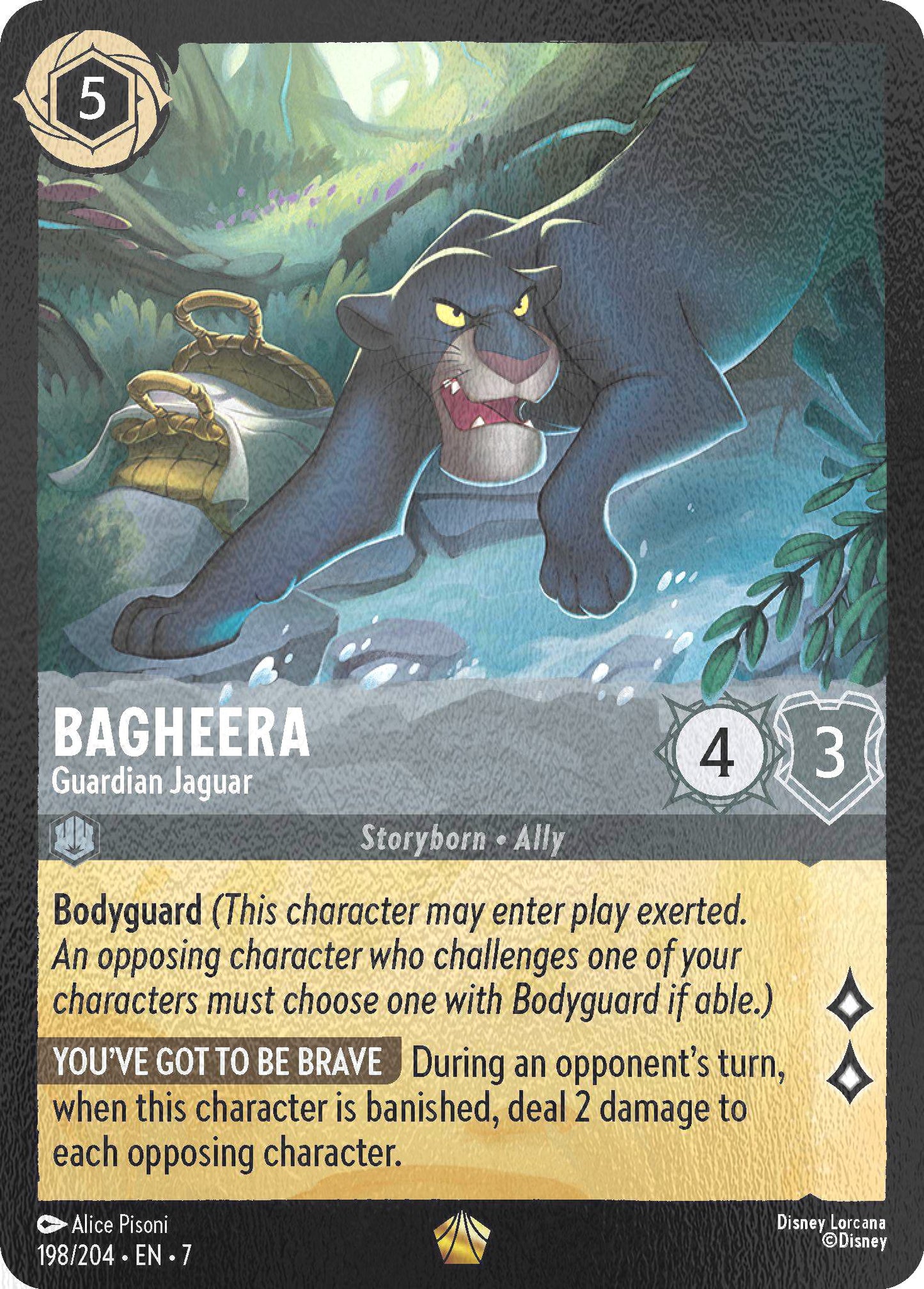 Bagheera - Guardian Jaguar - 198/204 [Archazia's Island] [Cold Foil]