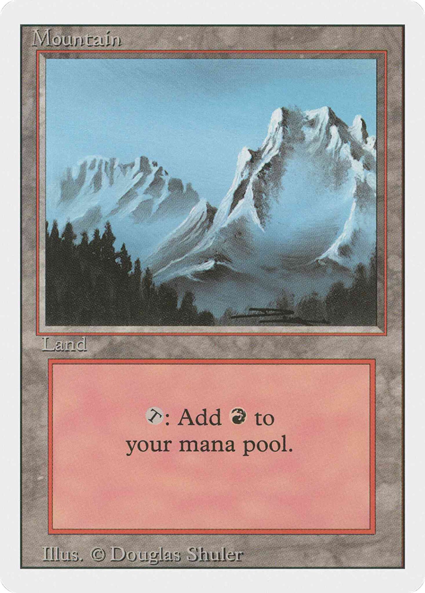 Mountain [Blue Sky] [302] [Revised Edition] [Non-Foil]