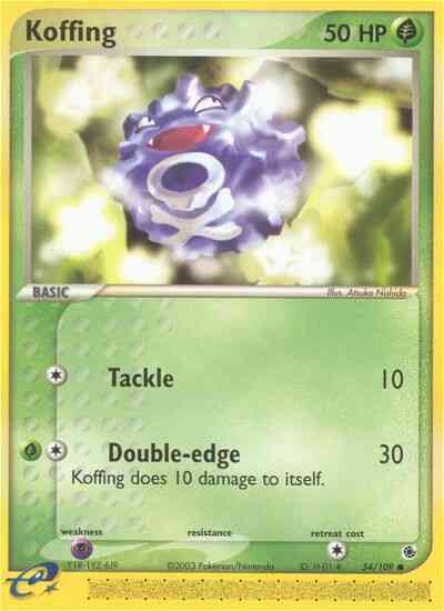 Koffing - 54/109 - Common [ex1-54] [Reverse Holo]