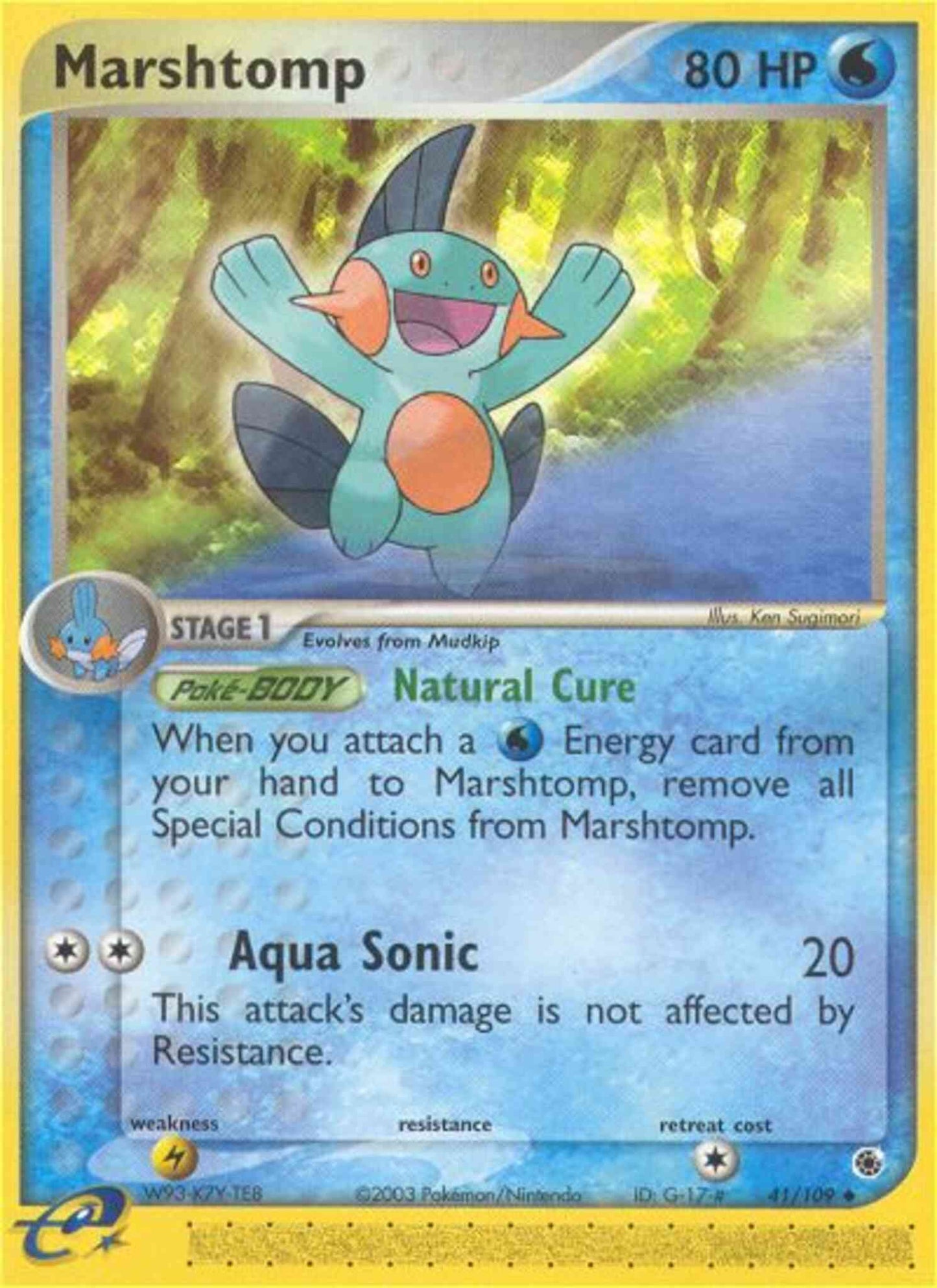 Marshtomp - 41/109 - Uncommon [ex1-41] [Non-Holo]