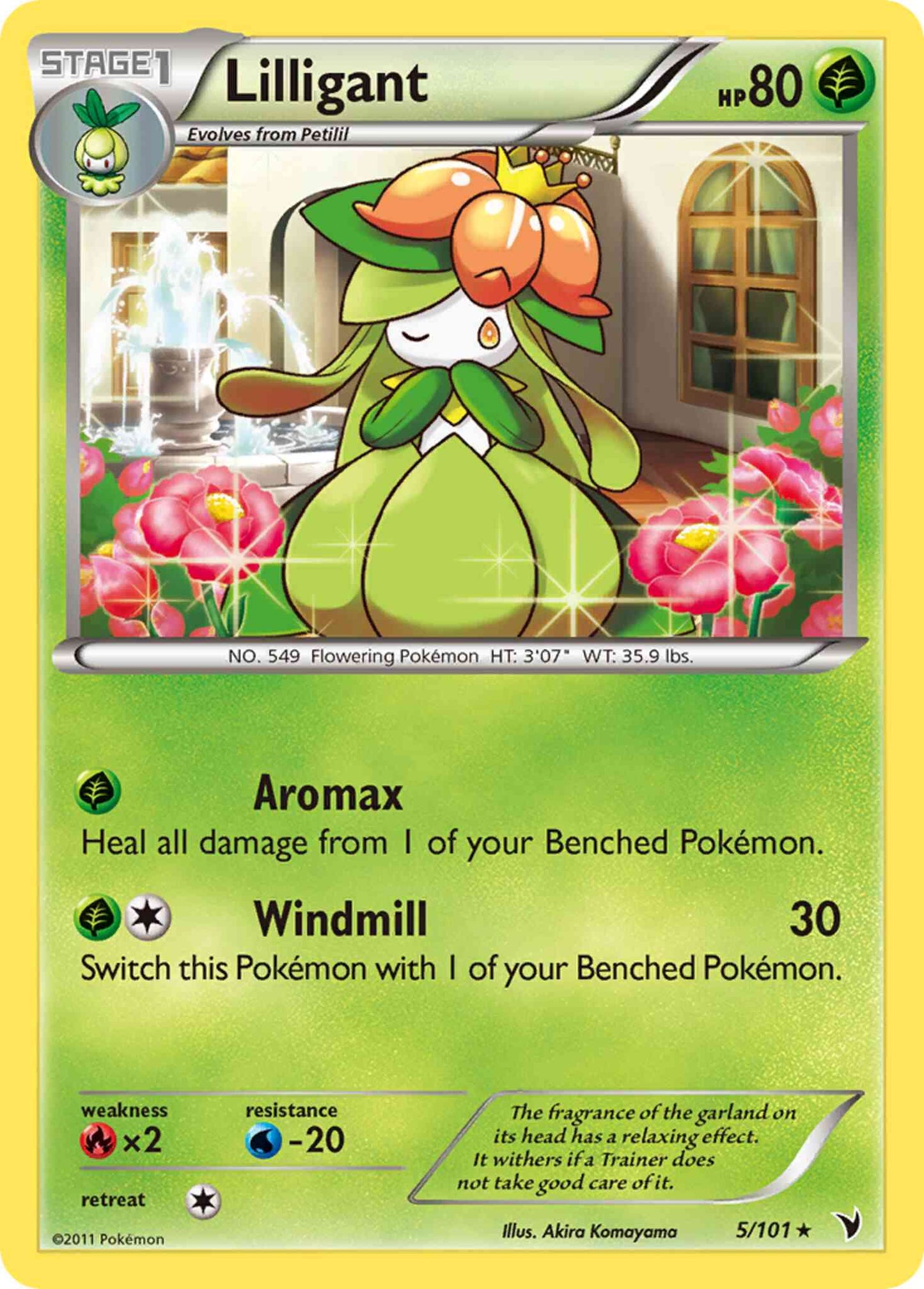 Lilligant - 5/101 - Rare [bw3-5] [Reverse Holo]