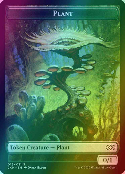 Plant Token (16) // Treasure Token (27) [Double Masters Tokens] [Foil]