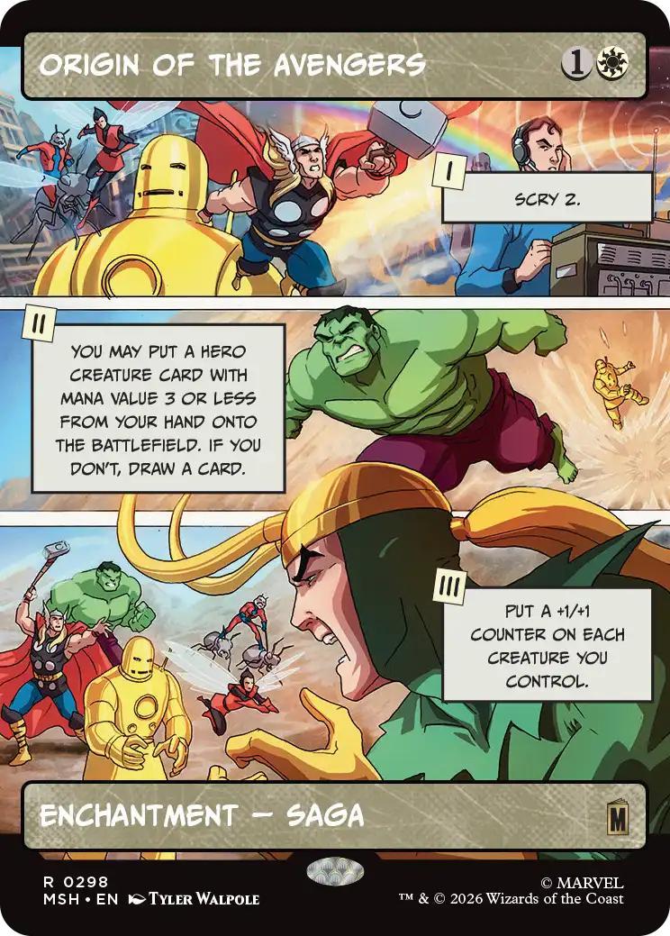 Origin of the Avengers [298] [Panel Showcase] [Marvel Super Heroes] [Non-Foil]