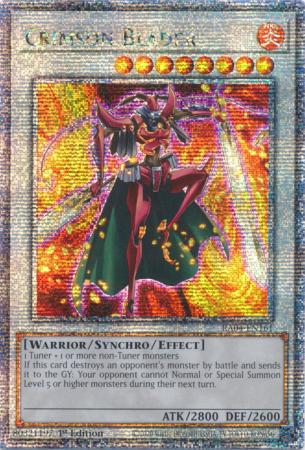 Crimson Blader - RA04-EN161 - Quarter Century Secret Rare - 1st Edition