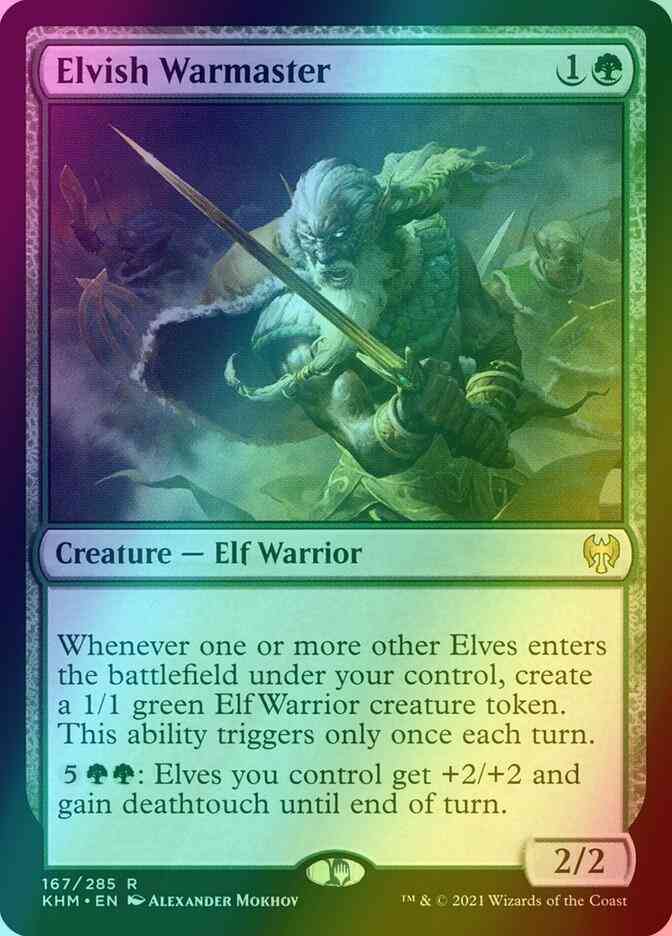 Elvish Warmaster [167] [Kaldheim] [Foil]