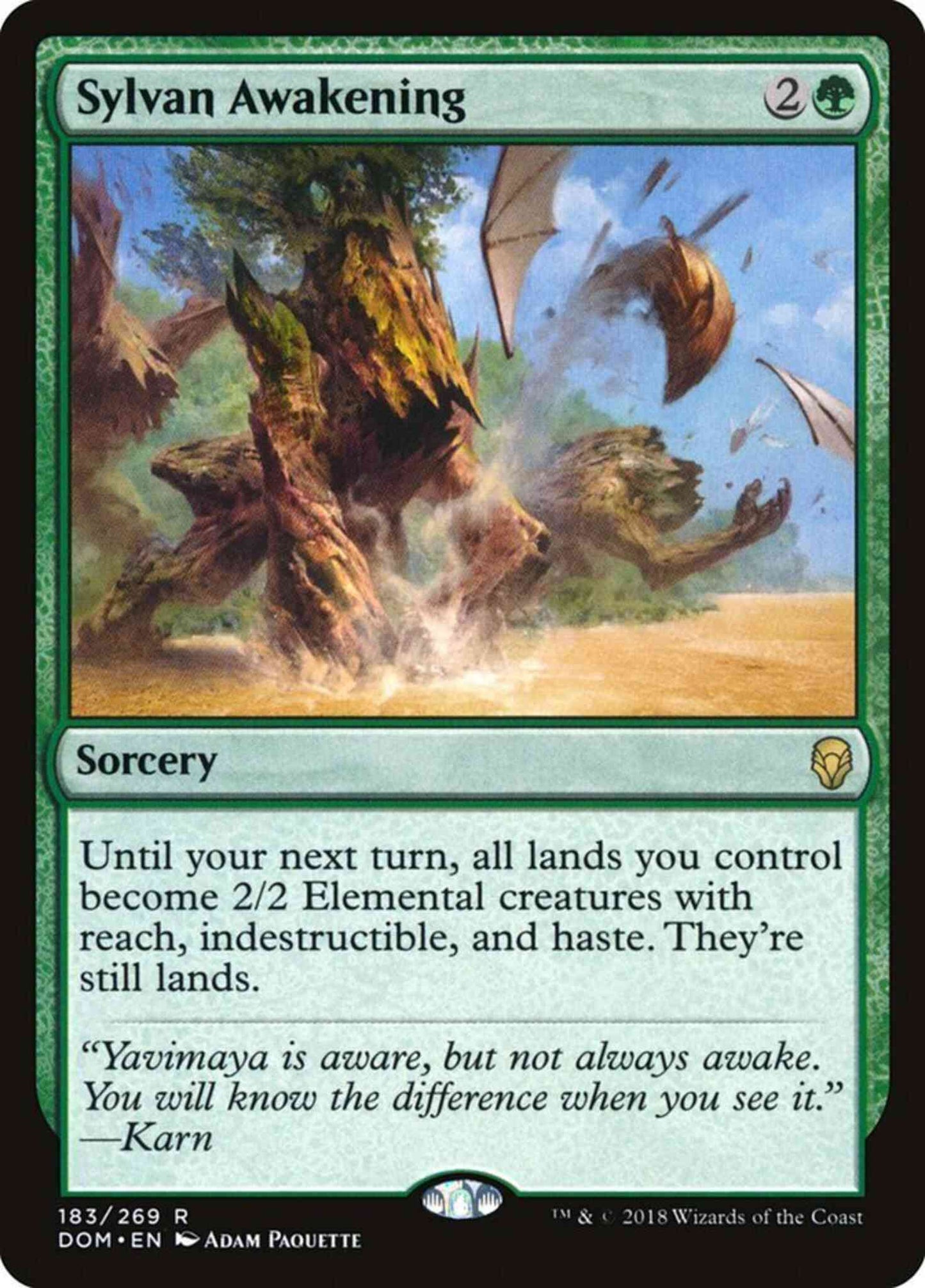 Sylvan Awakening [183] [Dominaria] [Non-Foil]