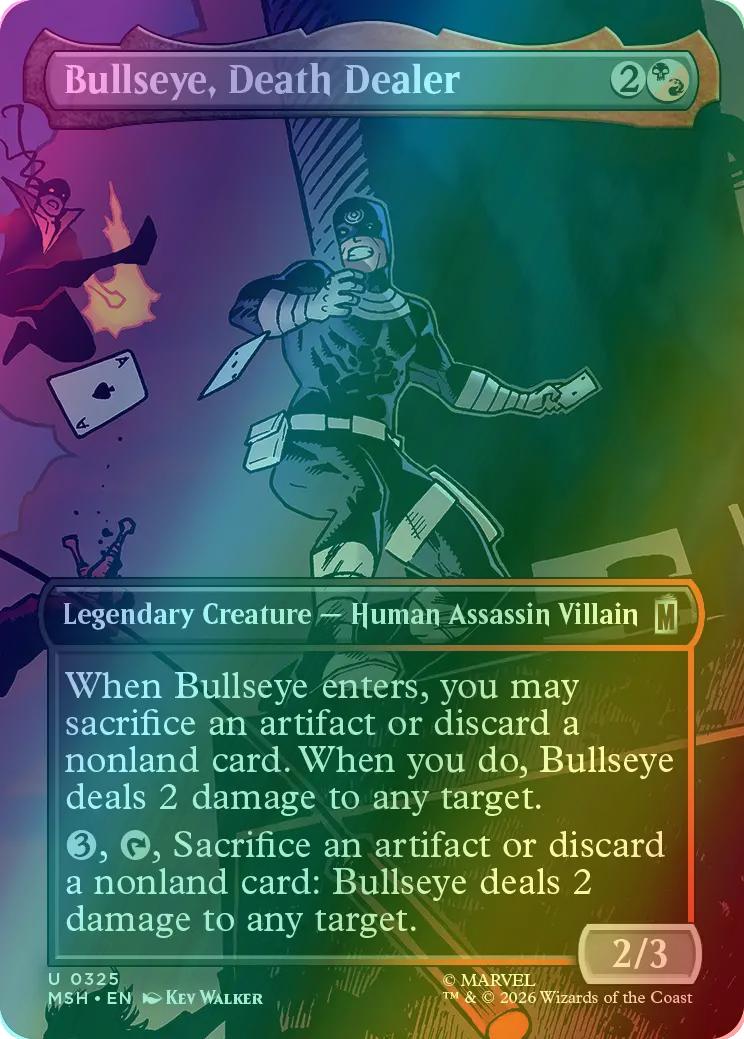 Bullseye, Death Dealer [325] [Borderless] [Scene] [Marvel Super Heroes] [Foil]