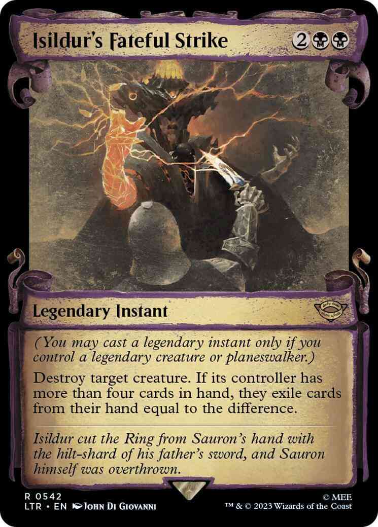 Isildur's Fateful Strike [542] [Scrolls Showcase] [The Lord of the Rings: Tales of Middle-earth] [Non-Foil]