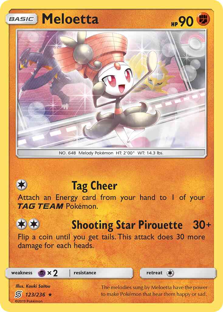 Meloetta - 123/236 - Rare [sm11-123] [Non-Holo]