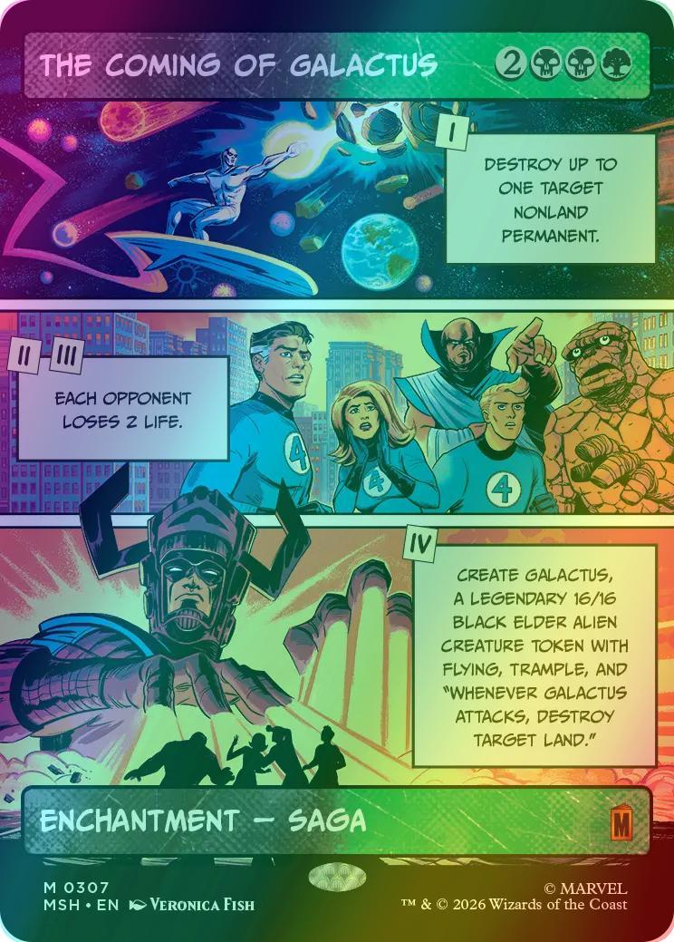 The Coming of Galactus [307] [Panel Showcase] [Marvel Super Heroes] [Foil]
