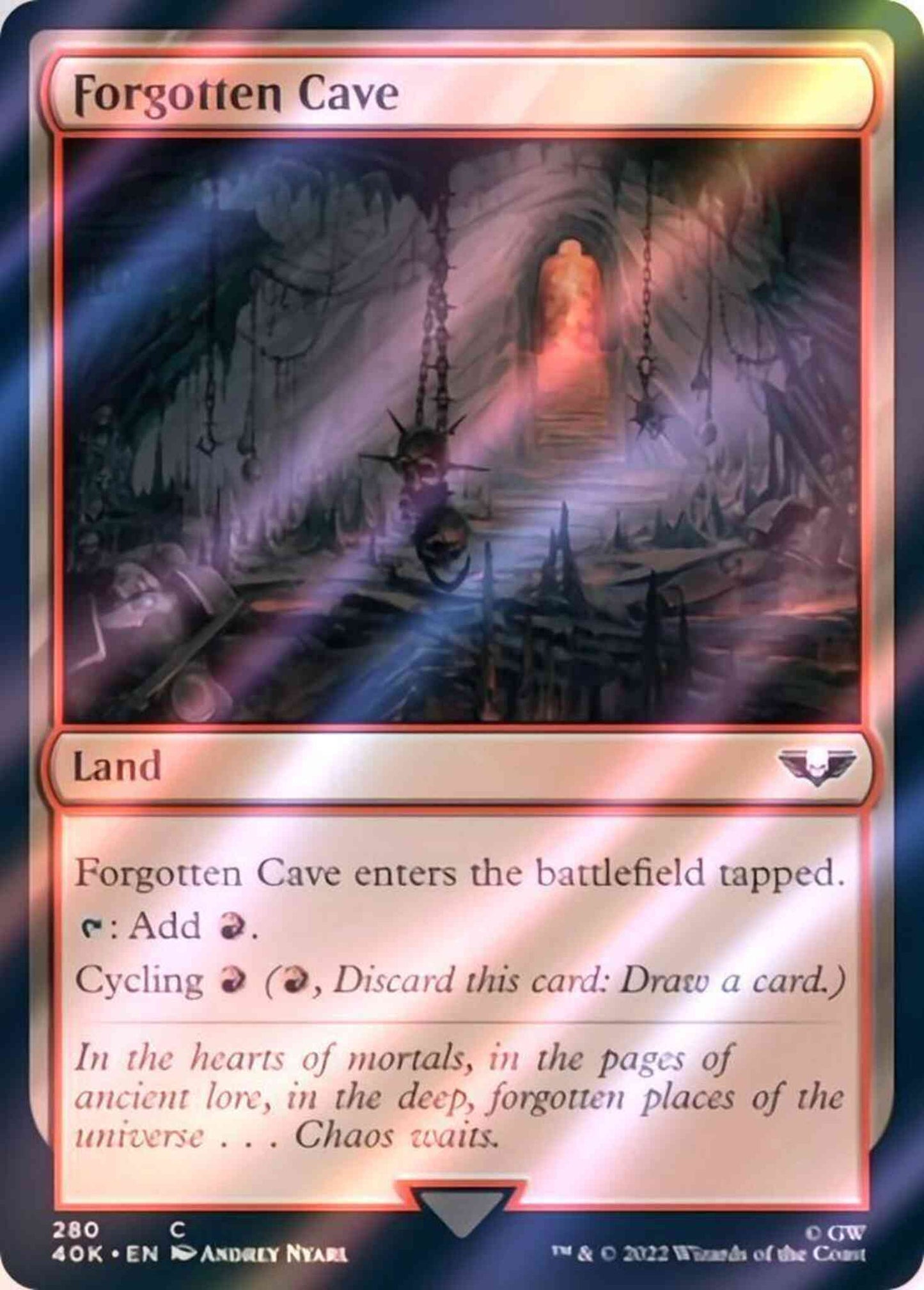 Forgotten Cave [280] [Universes Beyond: Warhammer 40,000] [Surge Foil]