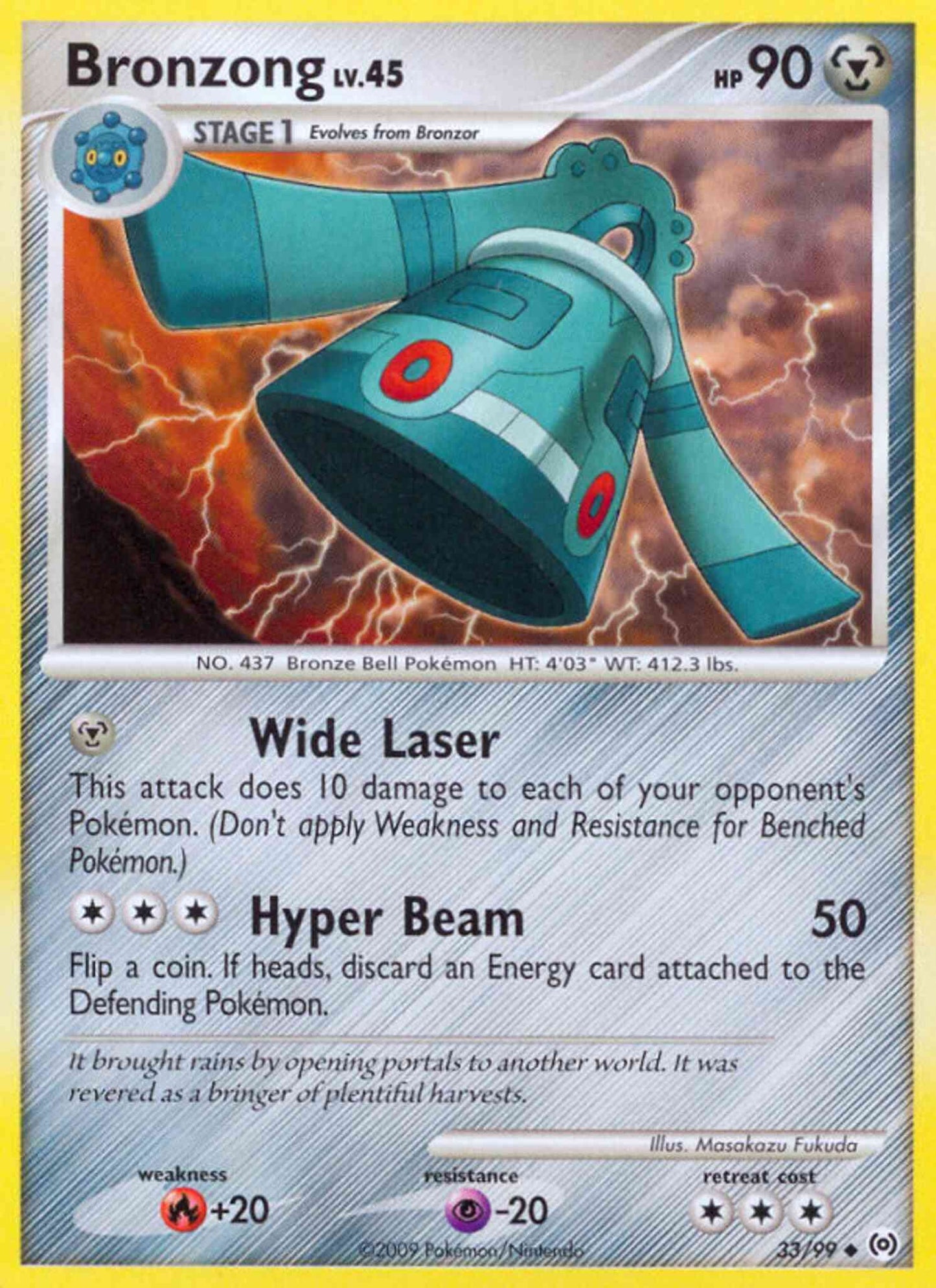 Bronzong - 33/99 - Uncommon [pl4-33] [Non-Holo]