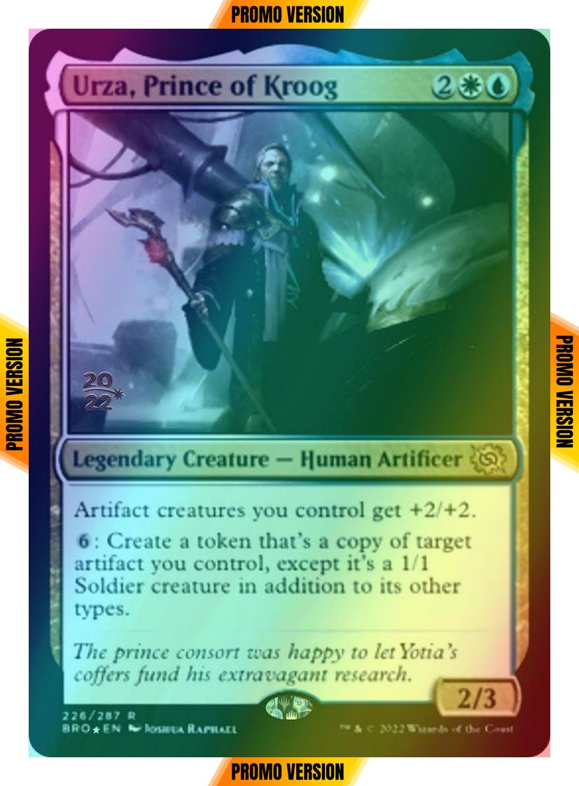 Urza, Prince of Kroog [226s] [Prerelease] [The Brothers' War: Promos] [Foil]