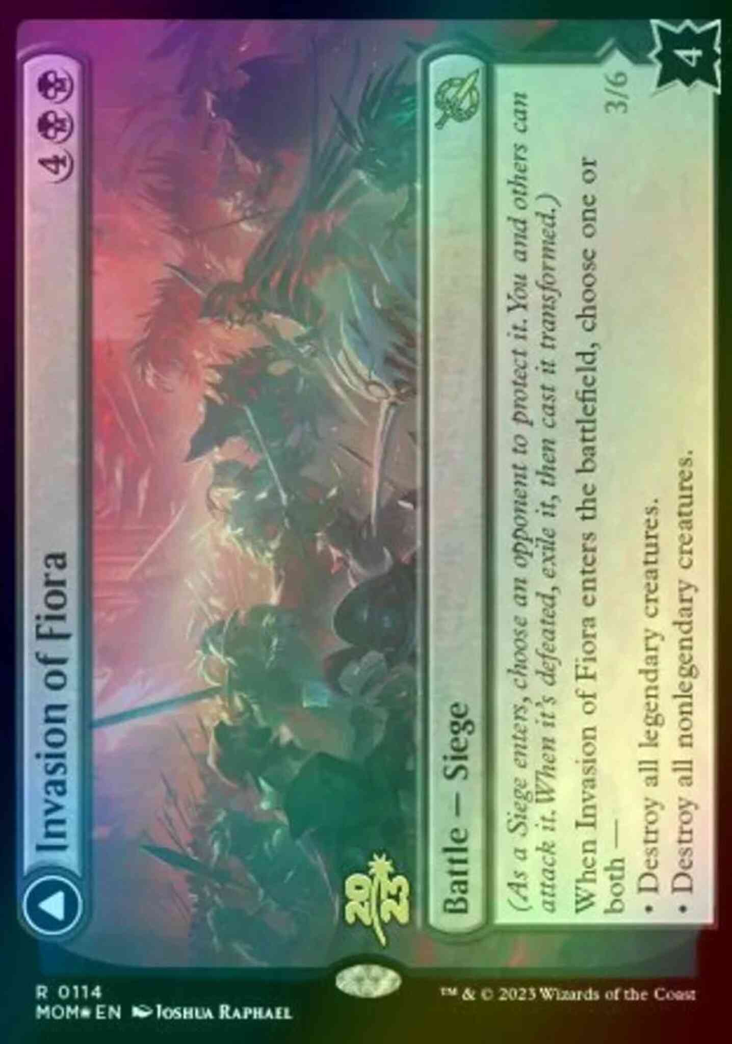 Invasion of Fiora // Marchesa, Resolute Monarch [114s] [Prerelease] [March of the Machine: Promos] [Foil]