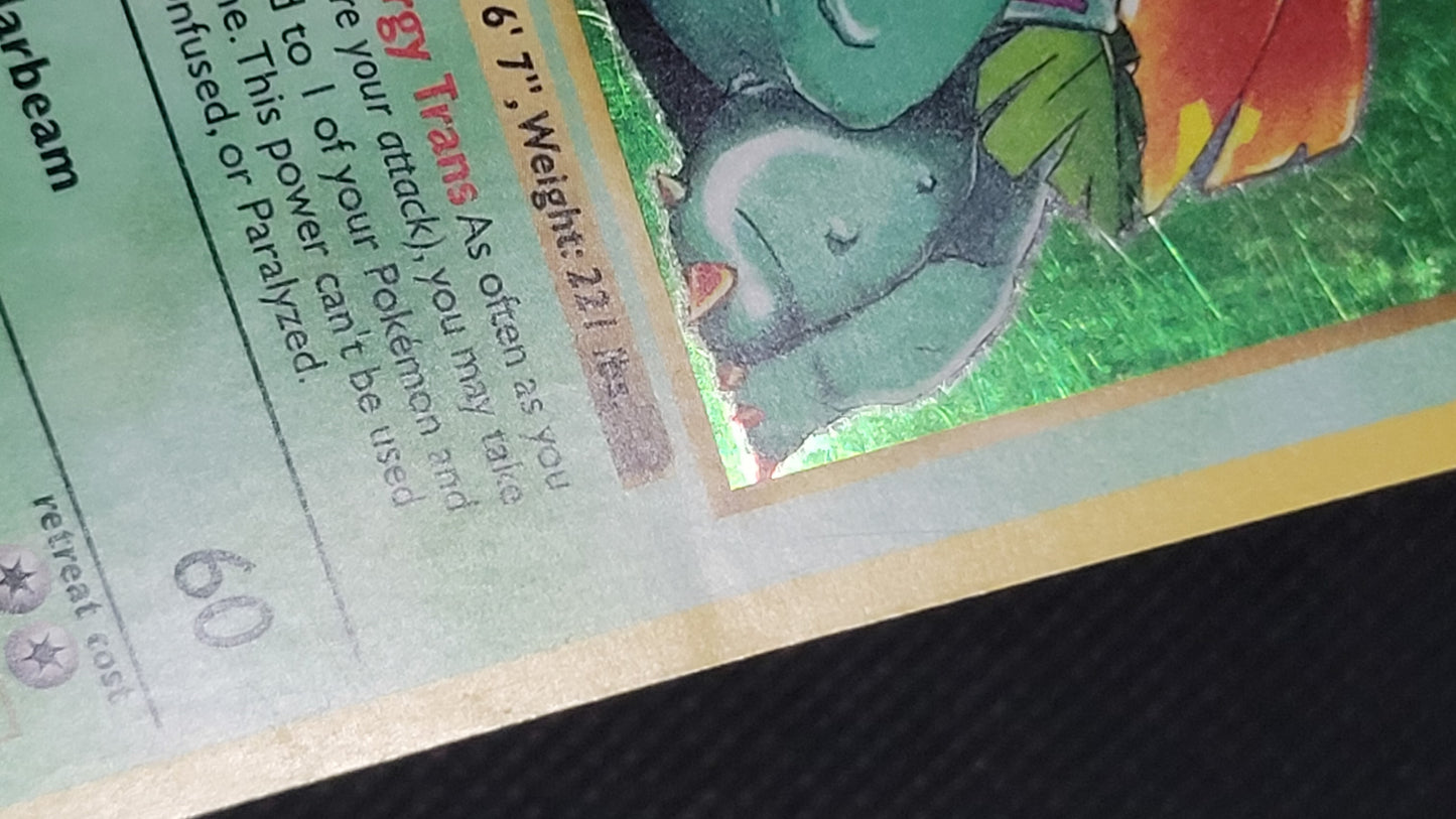 Venusaur — Damaged|Rare|1st Edition|Holo — ID 17986