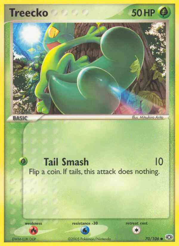 Treecko - 70/106 - Common [ex9-70] [Reverse Holo]