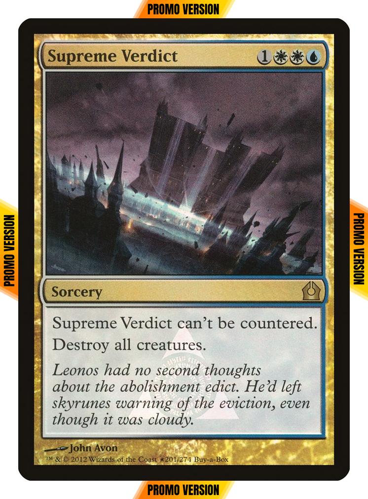 Supreme Verdict [S201] [Return to Ravnica Promos] [Foil]