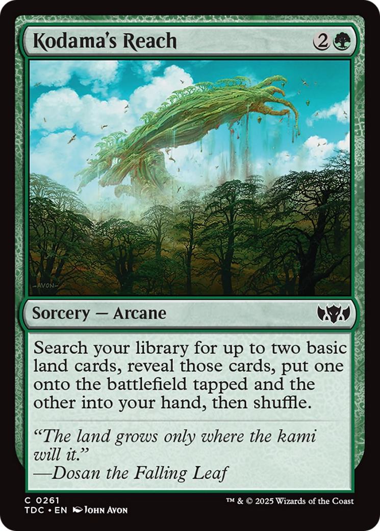 Kodama's Reach [261] [Tarkir: Dragonstorm: Commander] [Non-Foil]