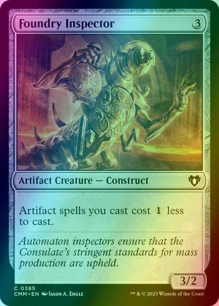 Foundry Inspector [385] [Commander Masters] [Foil]