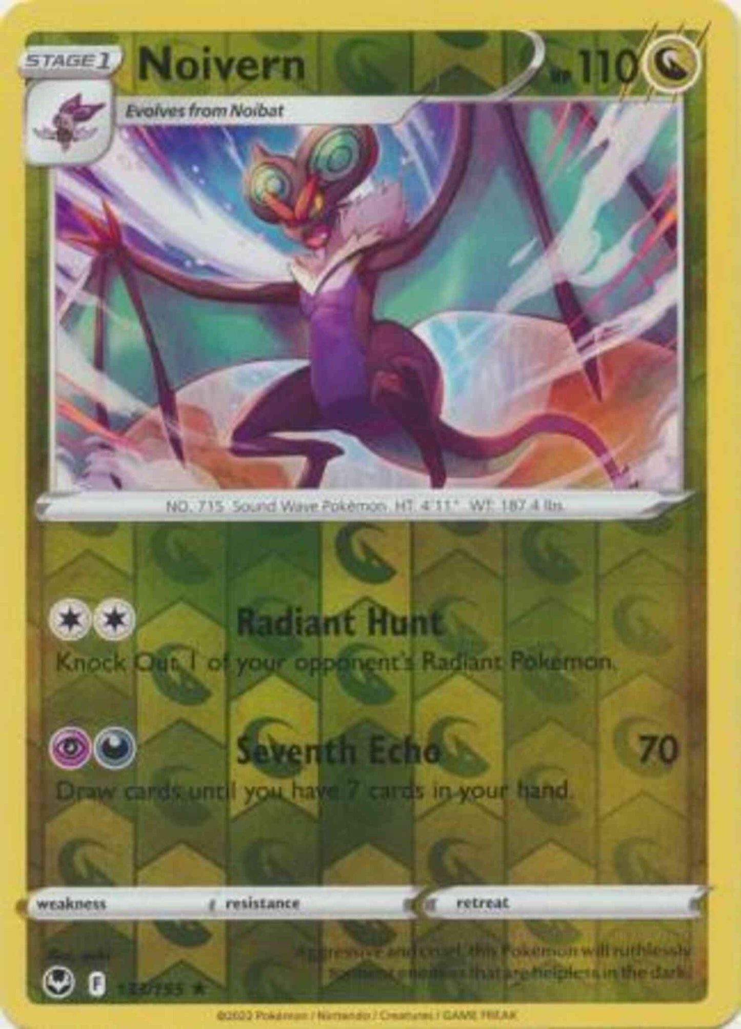 Noivern - 133/195 - Rare [swsh12-133] [Reverse Holo]