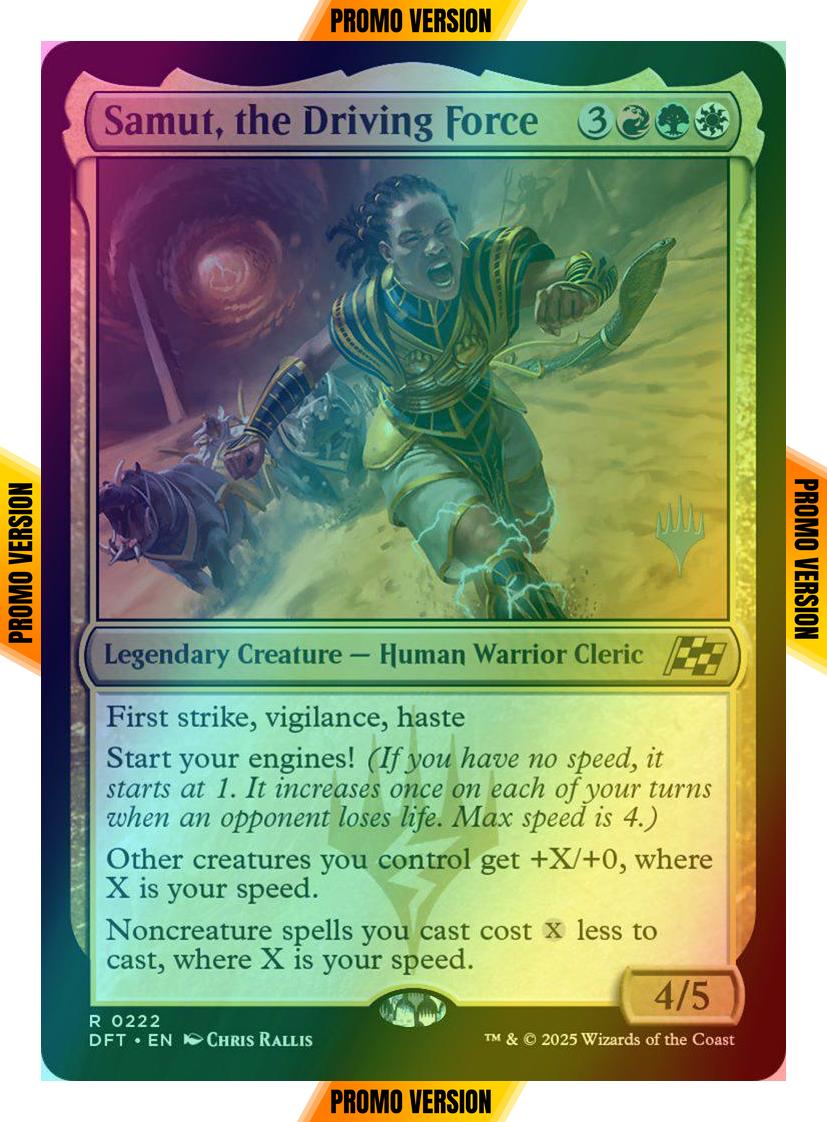 Samut, the Driving Force [222p] [Promo Pack] [Aetherdrift: Promos] [Foil]
