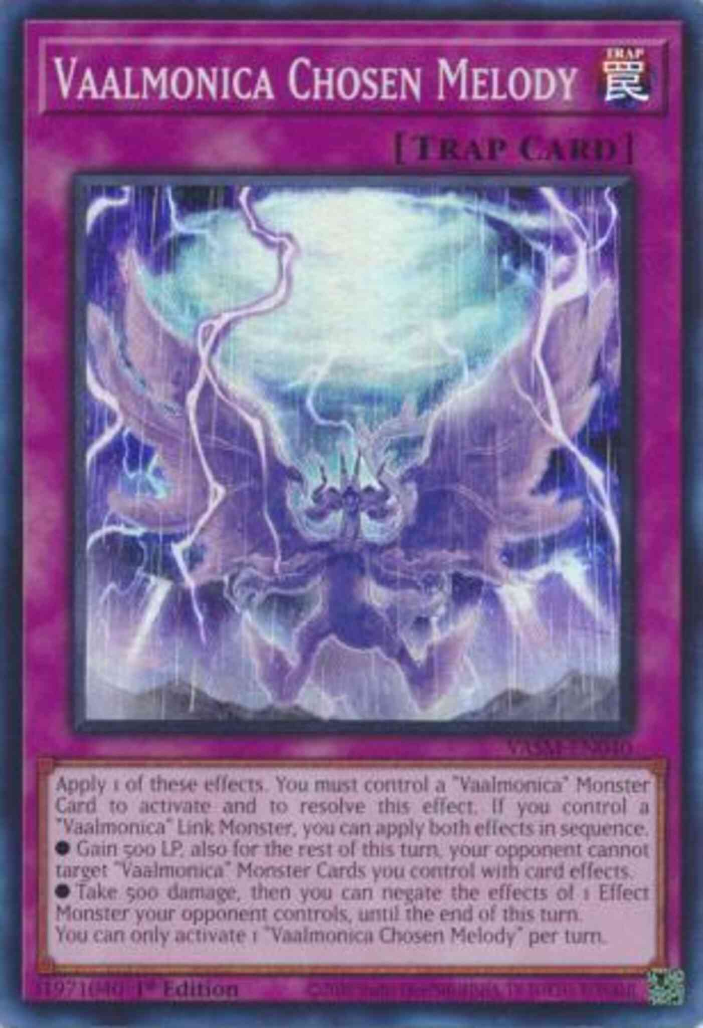 Vaalmonica Chosen Melody - VASM-EN040 - Super Rare - 1st Edition