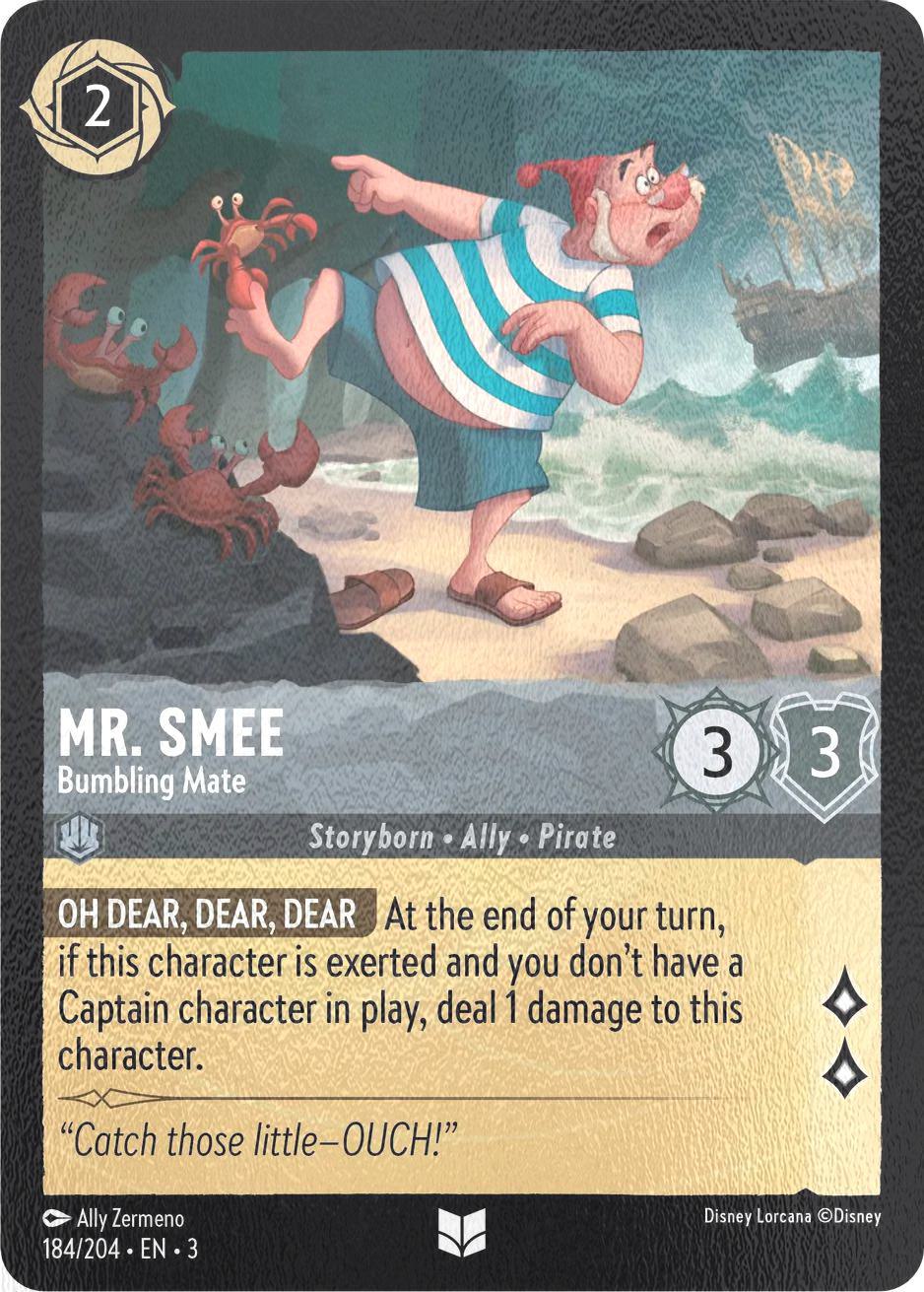 Mr. Smee - Bumbling Mate - 184/204 [Into the Inklands] [Cold Foil]