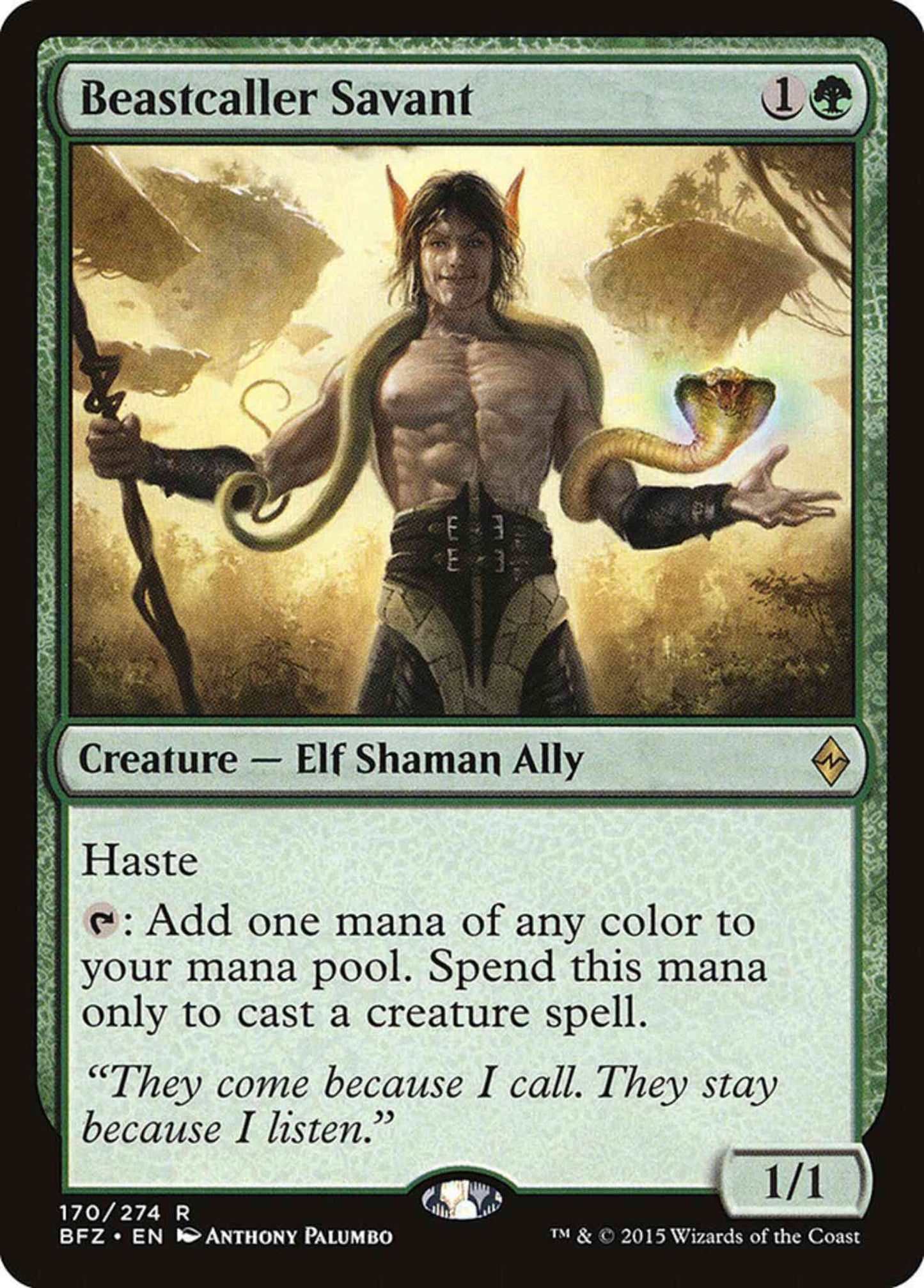 Beastcaller Savant [170] [Battle for Zendikar] [Non-Foil]