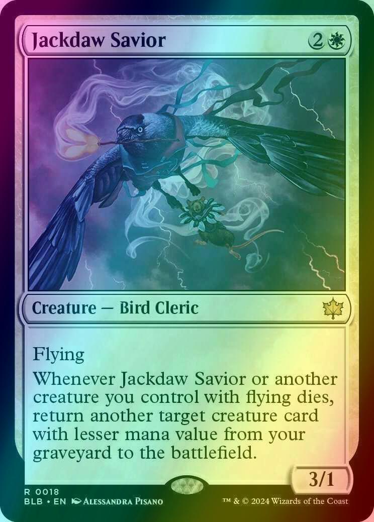 Jackdaw Savior [18] [Bloomburrow] [Foil]