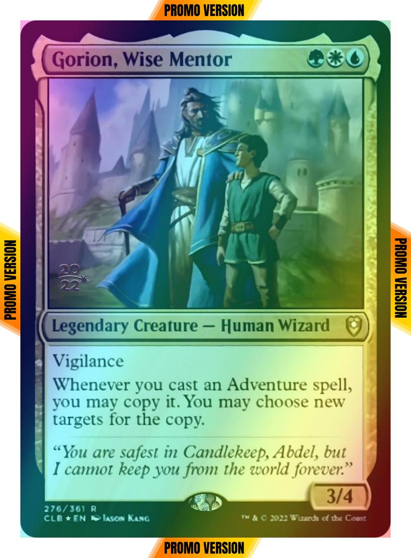 Gorion, Wise Mentor [276s] [Prerelease] [Commander Legends: Battle for Baldur's Gate: Promos] [Foil]