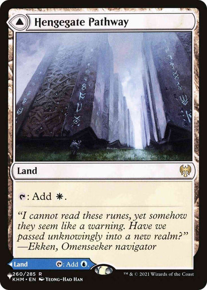 Hengegate Pathway // Mistgate Pathway [KHM-260] [The List] [Non-Foil]