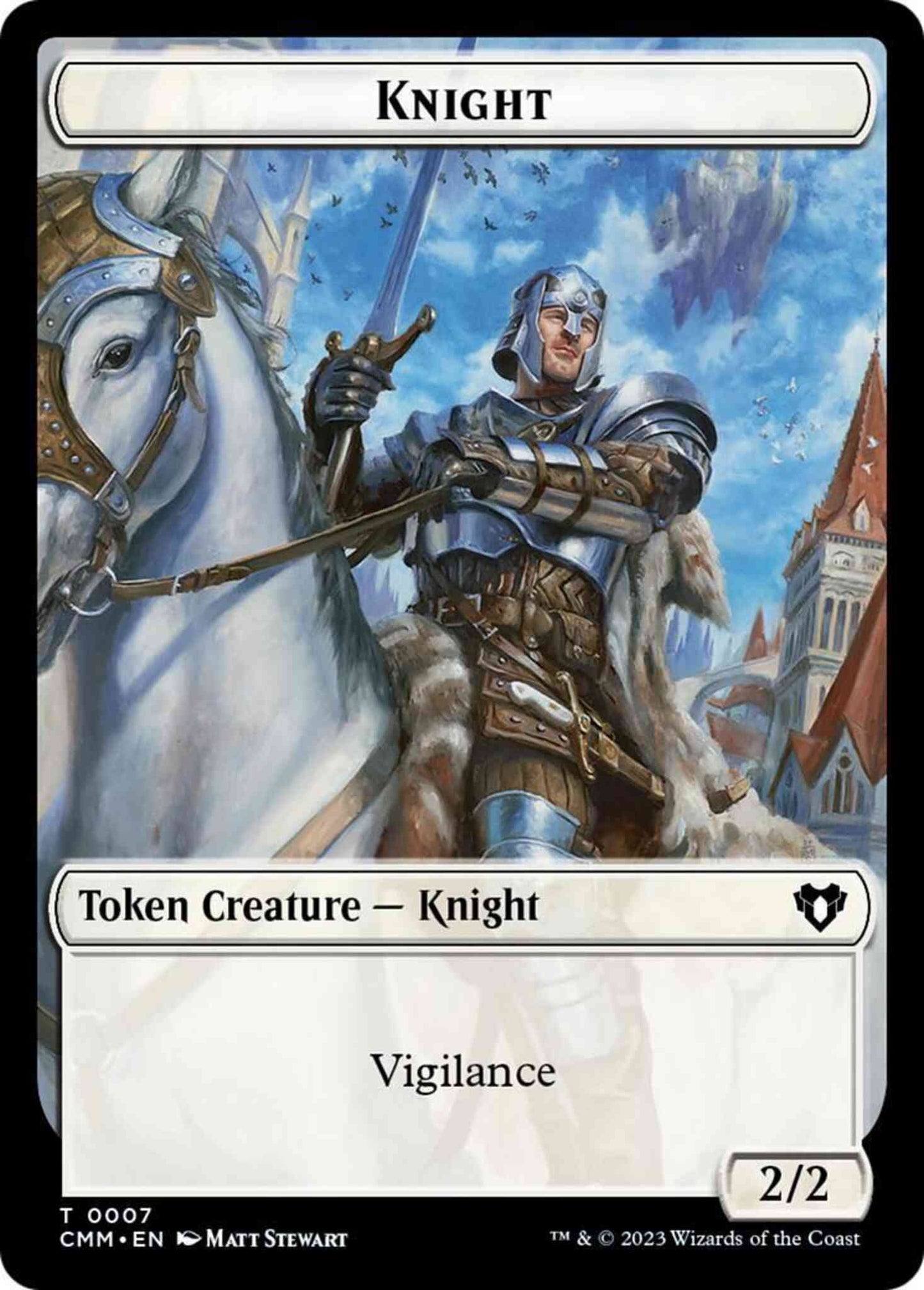 Knight Token (07) // Spirit Token (10) [Commander Masters: Tokens] [Non-Foil]