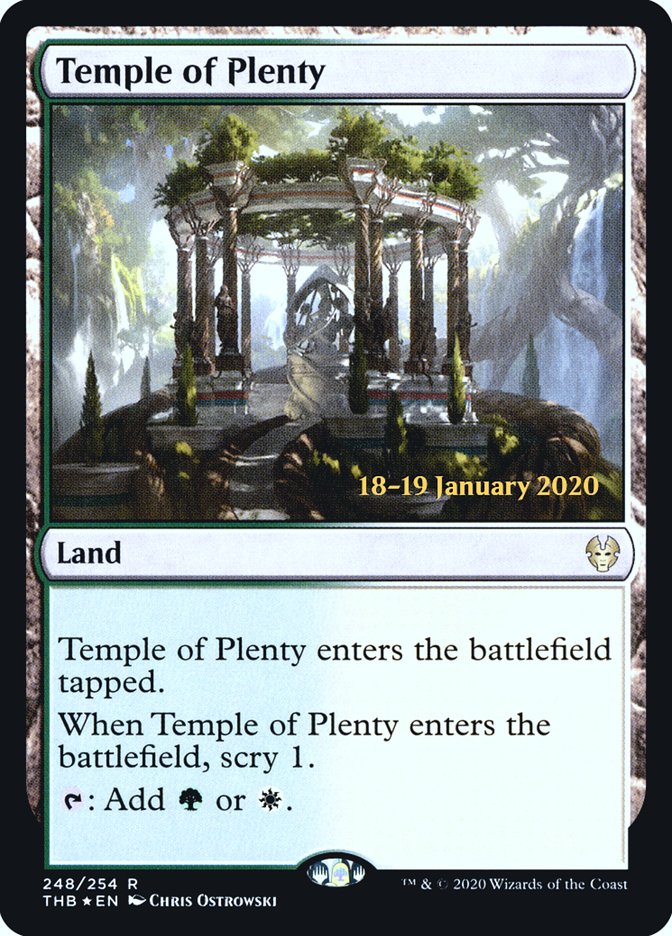 Temple of Plenty [248s] [Theros Beyond Death Promos] [Foil]