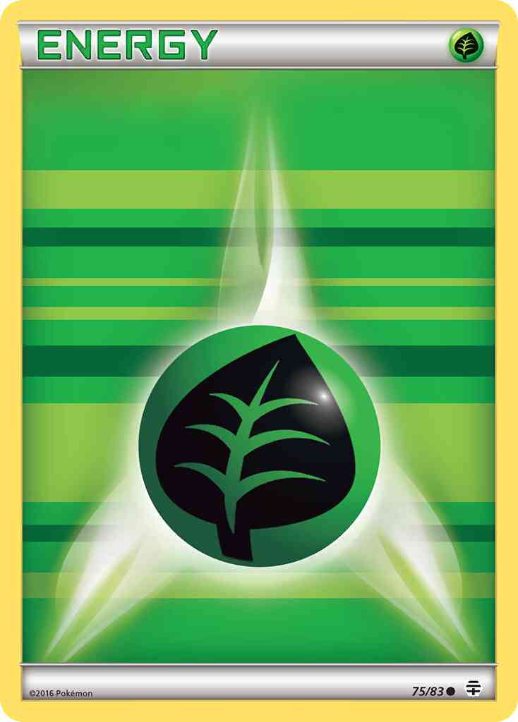 Basic Grass Energy - 75/83 - Common [g1-75] [Reverse Holo]