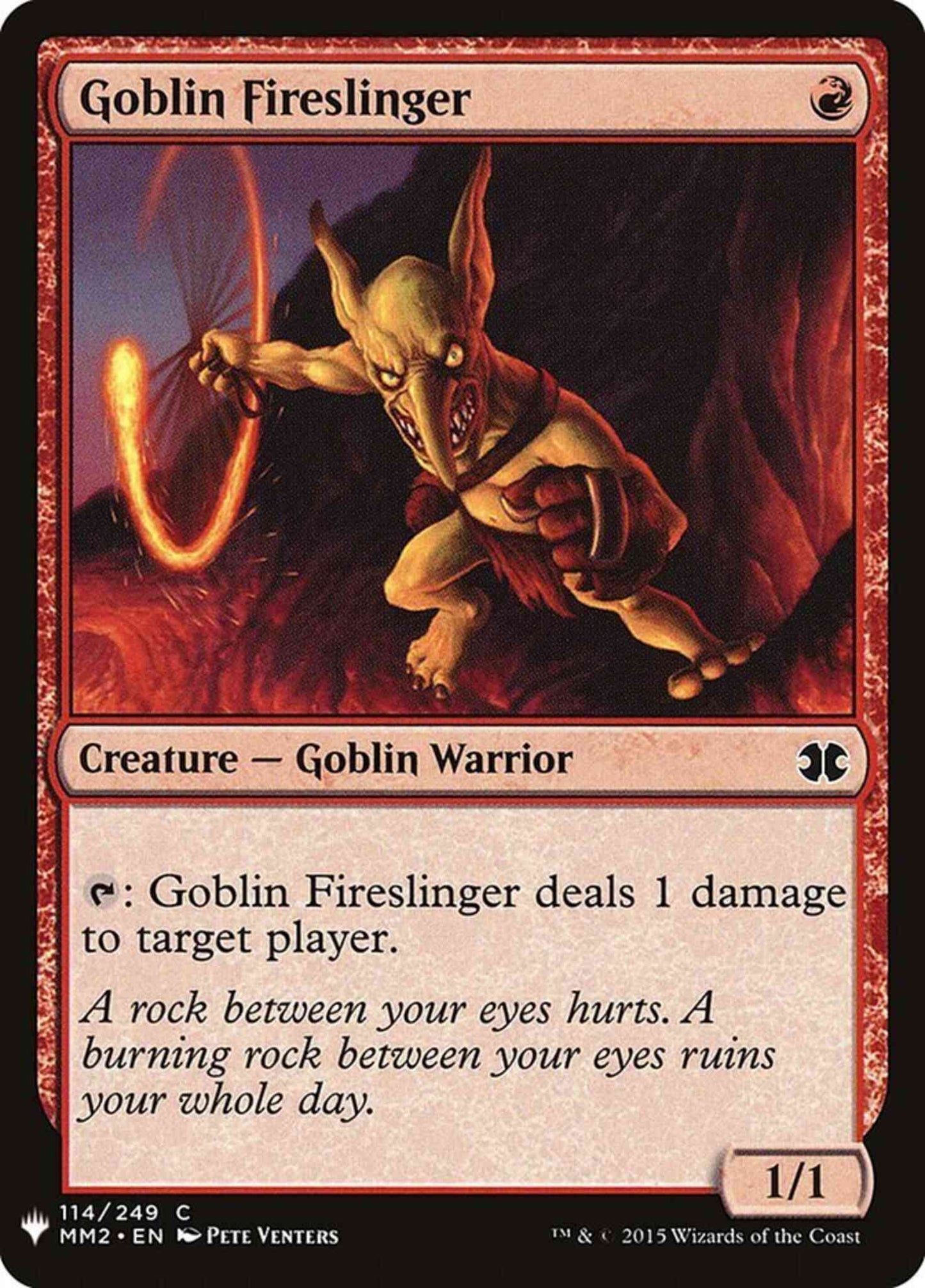 Goblin Fireslinger [MM2-114] [The List] [Non-Foil]